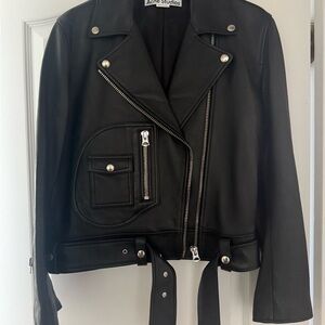 NEW Acne Black Leather Jacket